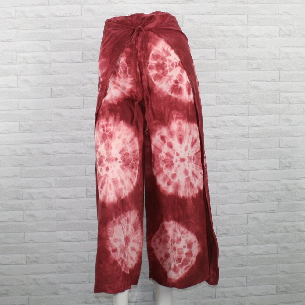 Wrap Pants Tie Dye Boho Starburst Swimsuit Cover-Up Summer Festival One Size - Picture 4 of 15